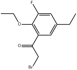 2-Bromo-1-(2-ethoxy-5-ethyl-3-fluorophenyl)ethanone,2705748-79-2,结构式