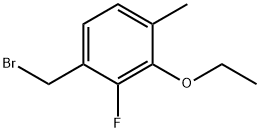 1-(Bromomethyl)-3-ethoxy-2-fluoro-4-methylbenzene 结构式