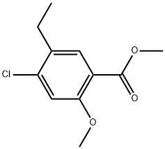 Methyl 4-chloro-5-ethyl-2-methoxybenzoate 结构式