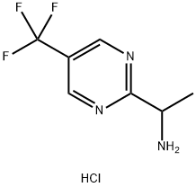 1-(5-(trifluoromethyl)pyrimidin-2-yl)ethanamine hydrochloride Struktur