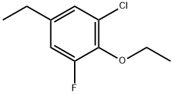 1-Chloro-2-ethoxy-5-ethyl-3-fluorobenzene Struktur