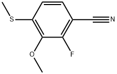 2-fluoro-3-methoxy-4-(methylthio)benzonitrile 结构式