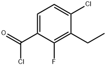4-Chloro-3-ethyl-2-fluorobenzoyl chloride,2708024-94-4,结构式