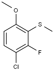 (3-chloro-2-fluoro-6-methoxyphenyl)(methyl)sulfane Struktur