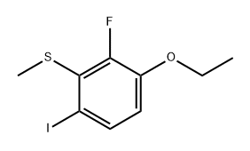 (3-Ethoxy-2-fluoro-6-iodophenyl)(methyl)sulfane Structure