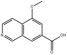 7-Isoquinolinecarboxylic acid, 5-methoxy- Struktur