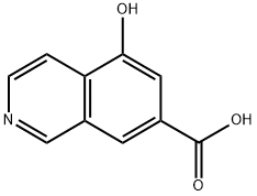7-Isoquinolinecarboxylic acid, 5-hydroxy- Struktur