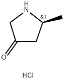 3-Pyrrolidinone, 5-methyl-, hydrochloride (1:1), (5S)- 化学構造式