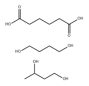 己二酸与1,3-丁二醇和1,4-丁二醇的聚合物, 27084-37-3, 结构式