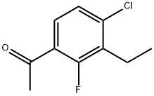 1-(4-Chloro-3-ethyl-2-fluorophenyl)ethanone Structure
