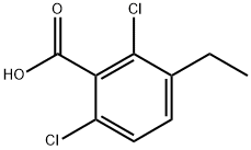 2,6-dichloro-3-ethylbenzoic acid Struktur