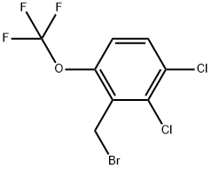 2-(Bromomethyl)-3,4-dichloro-1-(trifluoromethoxy)benzene 结构式