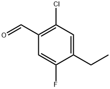 2-chloro-4-ethyl-5-fluorobenzaldehyde Struktur