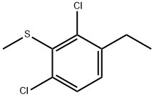 (2,6-dichloro-3-ethylphenyl)(methyl)sulfane Struktur