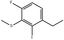 1-Ethyl-4-fluoro-2-iodo-3-(methylthio)benzene Struktur