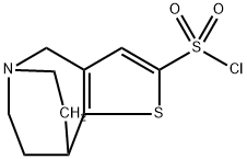 4,6,7,8-四氢-5,8-乙基噻吩[3,2-C]氮杂-2-磺酰氯 结构式