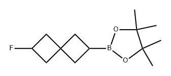 2-{6-fluorospiro[3.3]heptan-2-yl}-4,4,5,5-tetrameth
yl-1,3,2-dioxaborolane Structure