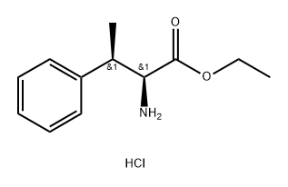 D-Phenylalanine, β-methyl-, ethyl ester, hydrochloride (1:1), (βS)-rel- 结构式