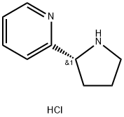 (R)-2-(吡咯烷-2-基)吡啶二盐酸盐 结构式