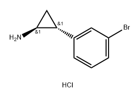 (1S,2R)-2-(3-溴苯基)环丙烷胺盐酸盐, 2718998-70-8, 结构式