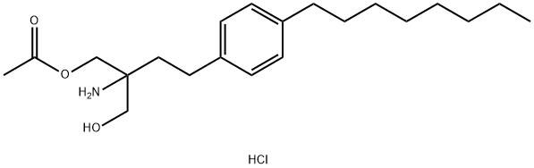 1,3-Propanediol, 2-amino-2-[2-(4-octylphenyl)ethyl]-, 1-acetate, hydrochloride (1:1) Structure