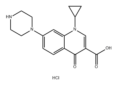 Ciprofloxacin EP Impurity B HCl Structure