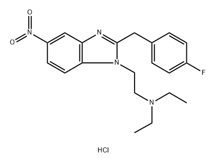 Flunitazene (hydrochloride) 化学構造式