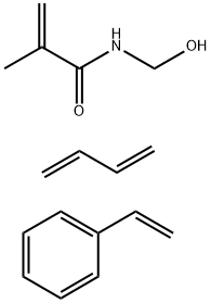 27288-66-0 N-(羟甲基)-2-甲基-2-丙烯酰胺与1,3-丁二烯和乙烯基苯的聚合物