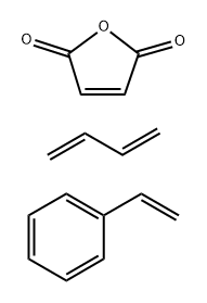 顺丁烯二酸酐、1,3-丁二烯、乙烯基苯的共聚物,27288-99-9,结构式