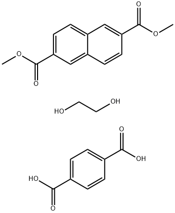 2,6-Naphthalenedicarboxylic acid, dimethyl ester, polymer with 1,4-benzenedicarboxylic acid and 1,2-ethanediol Structure