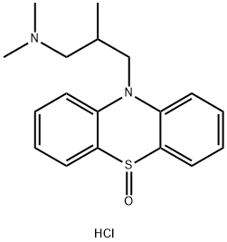 10H-Phenothiazine-10-propanamine, N,N,β-trimethyl-, 5-oxide, hydrochloride (1:1) Structure