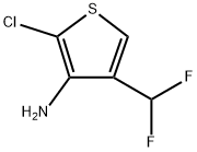 3-Thiophenamine, 2-chloro-4-(difluoromethyl)- Structure
