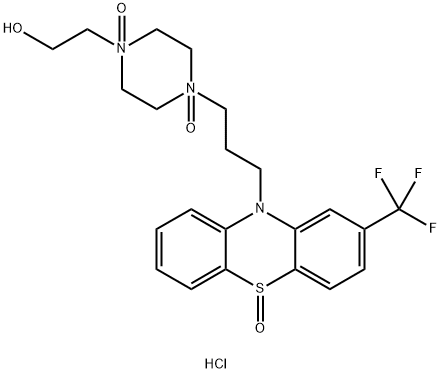 FLUPHENAZINE N,N',S-TRIOXIDE DIHYDROCHLORIDE Structure