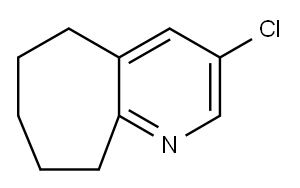 3-chloro-6,7,8,9-tetrahydro-5H-cyclohepta[b]pyridine Structure
