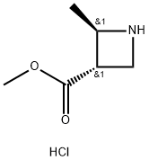 3-Azetidinecarboxylic acid, 2-methyl-, methyl ester, hydrochloride (1:1), (2R,3S)-rel-|反式-2-甲基氮杂环丁烷-3-羧酸甲酯盐酸盐