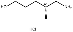 1-Pentanol, 5-amino-4-methyl-, hydrochloride (1:1), (4R)- Struktur
