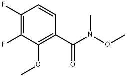3,4-difluoro-N,2-dimethoxy-N-methylbenzamide Structure