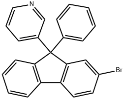 2-Bromo-9-phenyl-9‘-3-(diethylboryl)-9H-fluoren Struktur