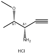 (3S,4S)-4-Methoxypent-1-yn-3-amine hydrochloride Structure