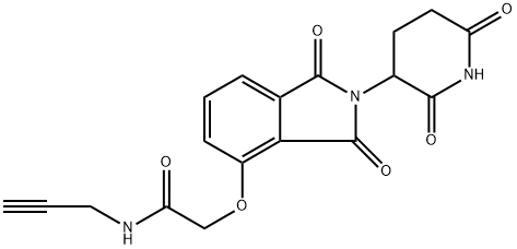 2-((2-(2,6-Dioxopiperidin-3-yl)-1,3-dioxoisoindolin-4-yl)oxy)-N-(prop-2-yn-1-yl)acetamide Structure