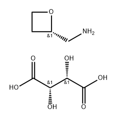 (S) - oxyheterocyclobutane-2-methylamine tartrate 化学構造式