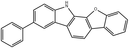 3-苯基-12H-苯并呋喃[2,3-A]咔唑 结构式