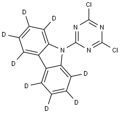 9H-Carbazole-1,2,3,4,5,6,7,8-d8, 9-(4,6-dichloro-1,3,5-triazin-2-yl)- Structure