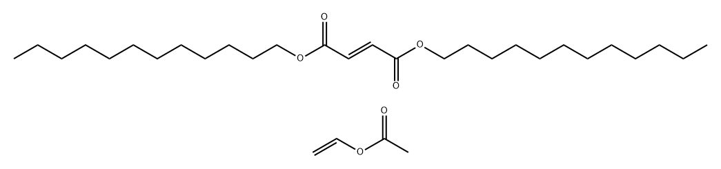 2-Butenedioic acid (2E)-, didodecyl ester, polymer with ethenyl acetate Struktur