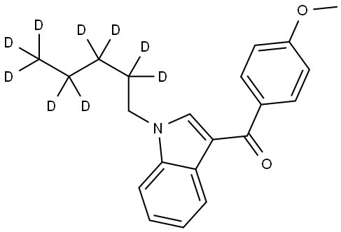 (4-methoxyphenyl)(1-pentyl-d9-1H-indol-3-yl)methanone Structure
