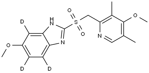 Omeprazole sulfone-d3 Struktur