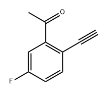 1-(2-ethynyl-5-fluorophenyl)ethan-1-one Struktur