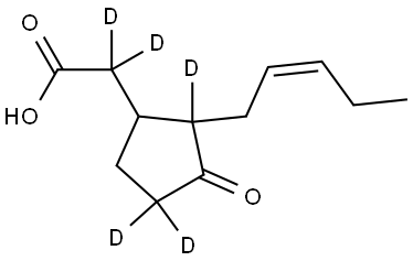 (+/-)-Jasmonic acid-D5 Struktur