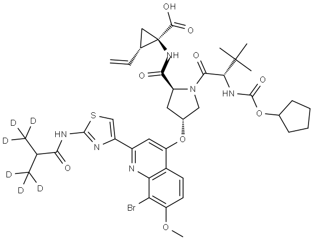 Faldaprevir-d6 Struktur