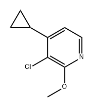 3-氯-4-环丙基-2-甲氧基吡啶 结构式